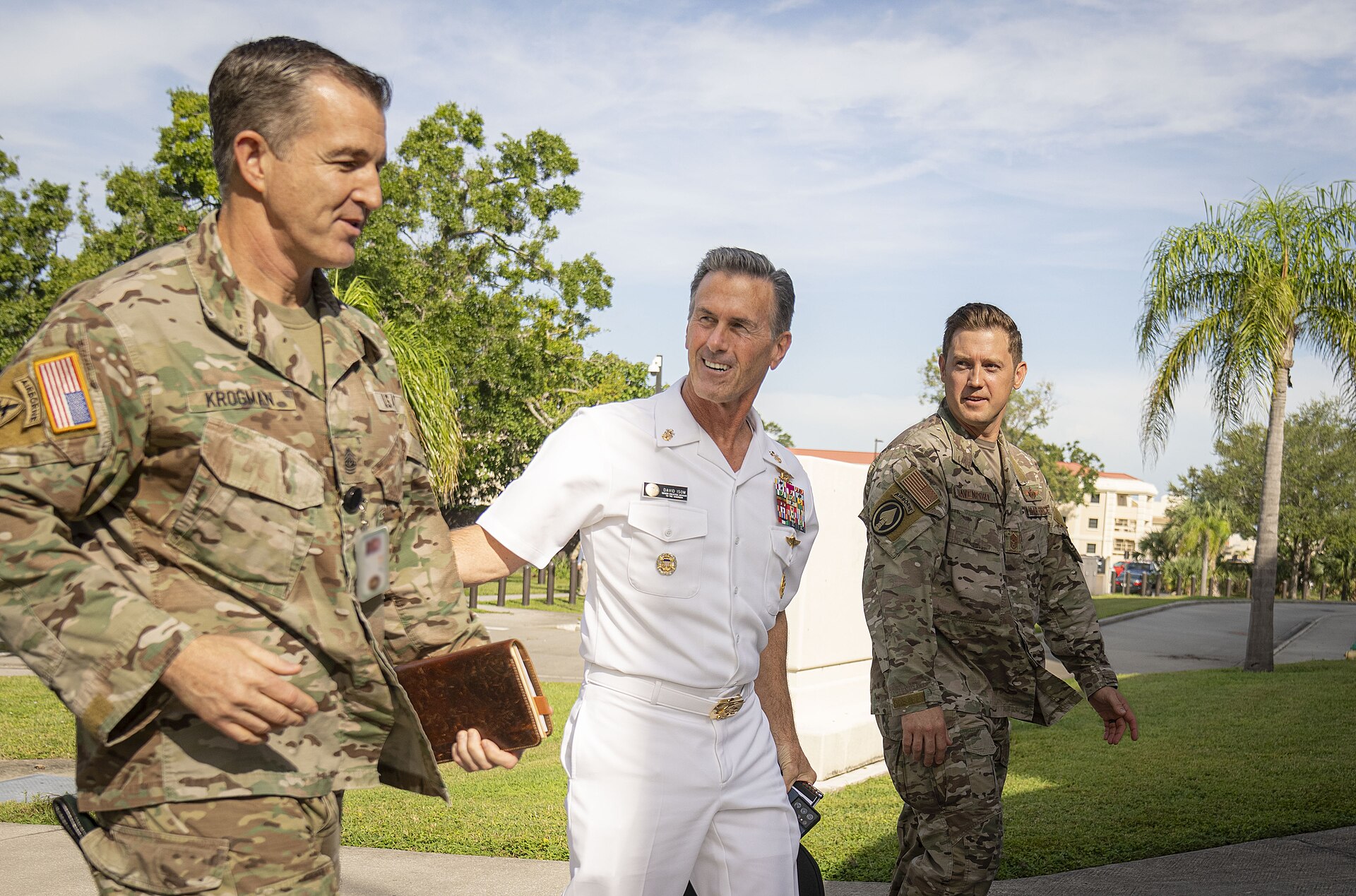 Chairman of the Joint Chiefs of Staff General Dan Caine attends a Change of Command ceremony for the United States Central Command, welcoming Admiral Brad Cooper as the new commander, in Tampa, Florida on August 8, 2025 - 3.jpg